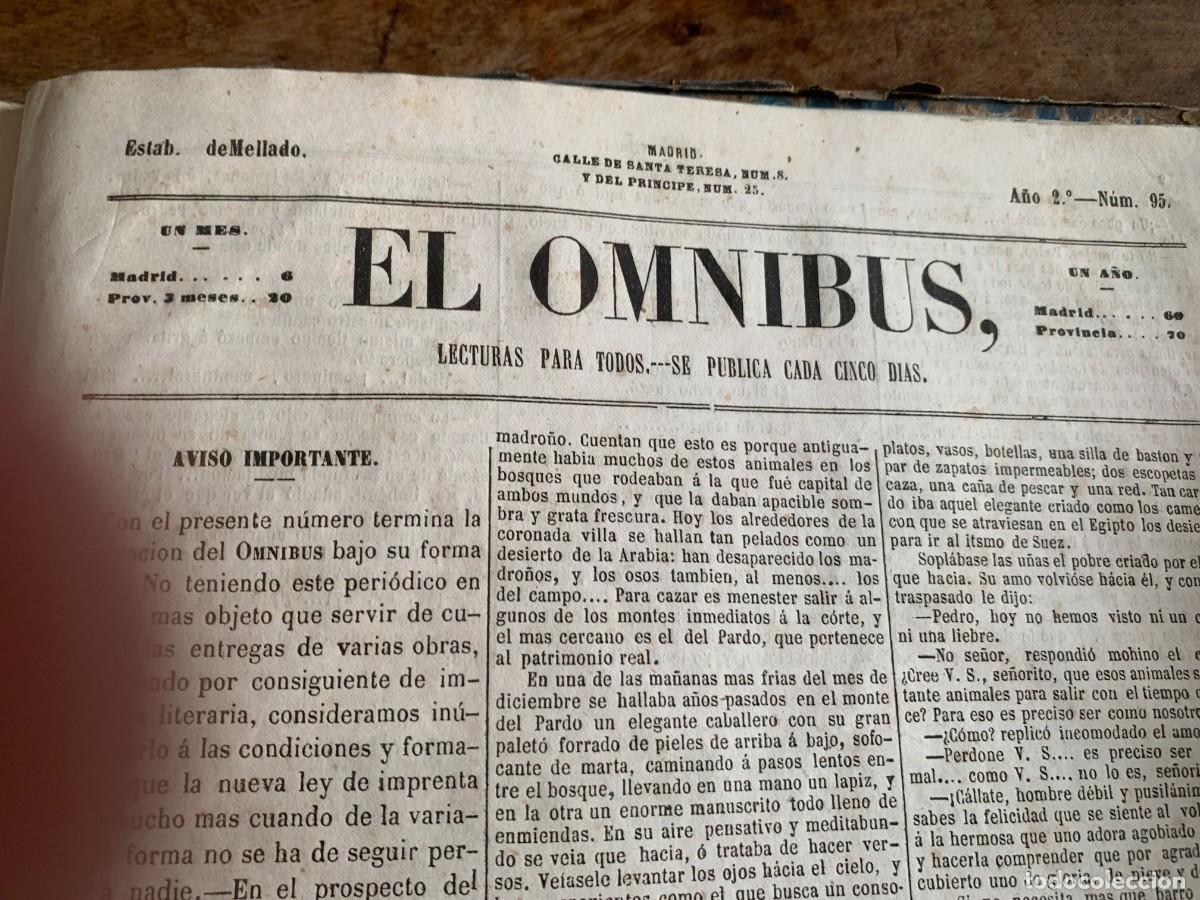 Sammeln von Zeitschriften und Zeitungen: EL OMNIBUS. Lectura para todos (peri&oacute;dico)