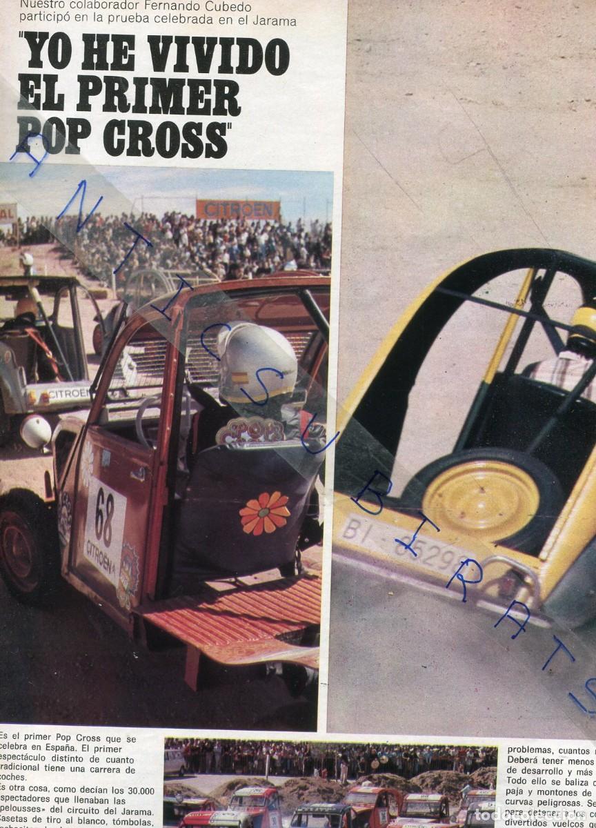 Coleccionismo de revistas y peri&oacute;dicos: REVISTA A&Ntilde;O 1974 CARRERA DE COCHES CITROEN 2 CV CABALLOS POP CROSS EN EL CIRCUITO DEL JARAMA