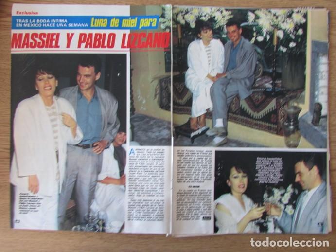 Coleccionismo de Revistas y Peri&oacute;dicos: RECORTE REVISTA DEL MUNDO 41 1985 MASSIEL Y PACO LIZCANO 4 P&Aacute;GS. LINDA EVANS