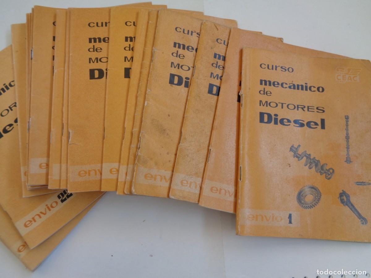 Coleccionismo de revistas y peri&oacute;dicos: CURSO MECANICO DE MOTORES DIESEL, DE CEAC , A&Ntilde;OS 60 : 22 CUADERNILLOS, COCHES, TRENES, ETC