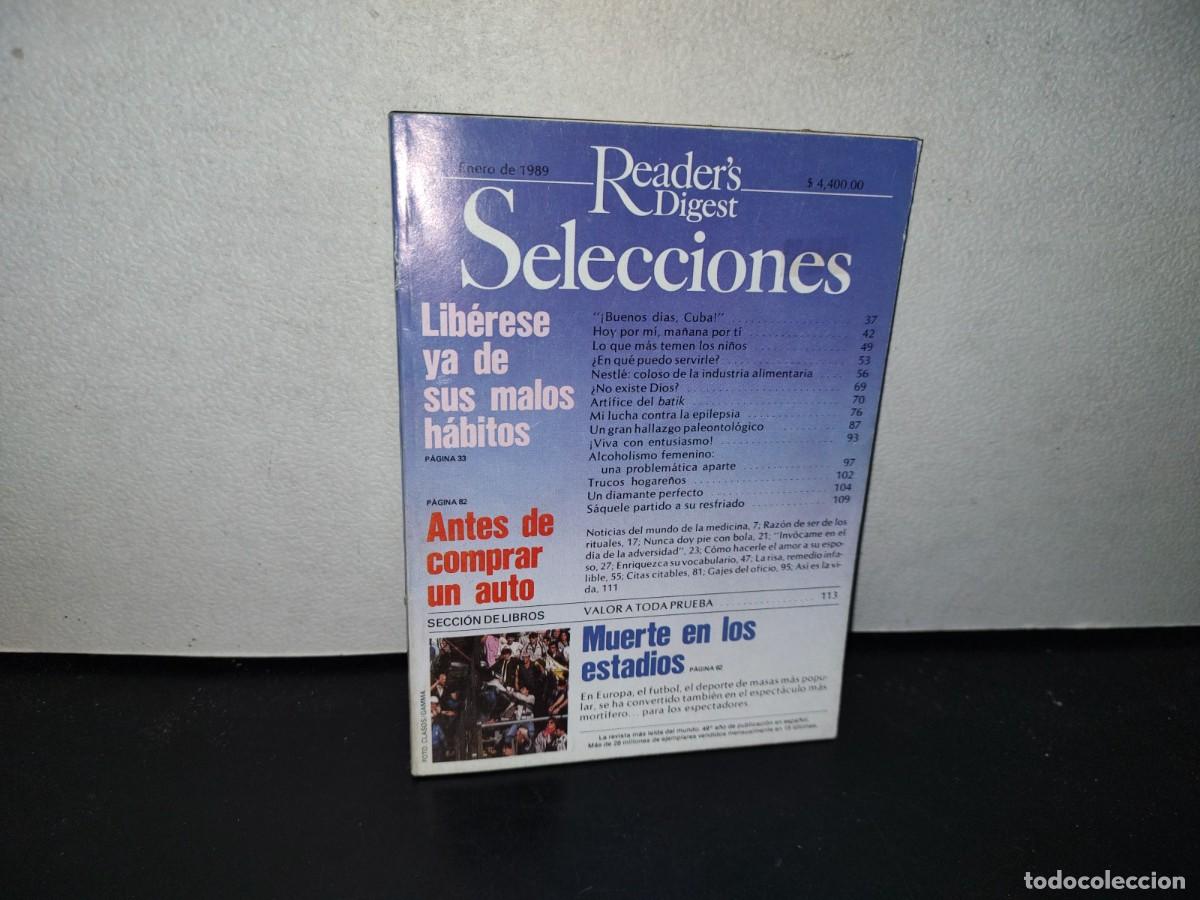 Collezionismo di Riviste e Giornali: 109- READER'S DIGEST SELECCIONES. LIB&Eacute;RESE YA DE SUS MALOS H&Aacute;BITOS - ENERO 1989