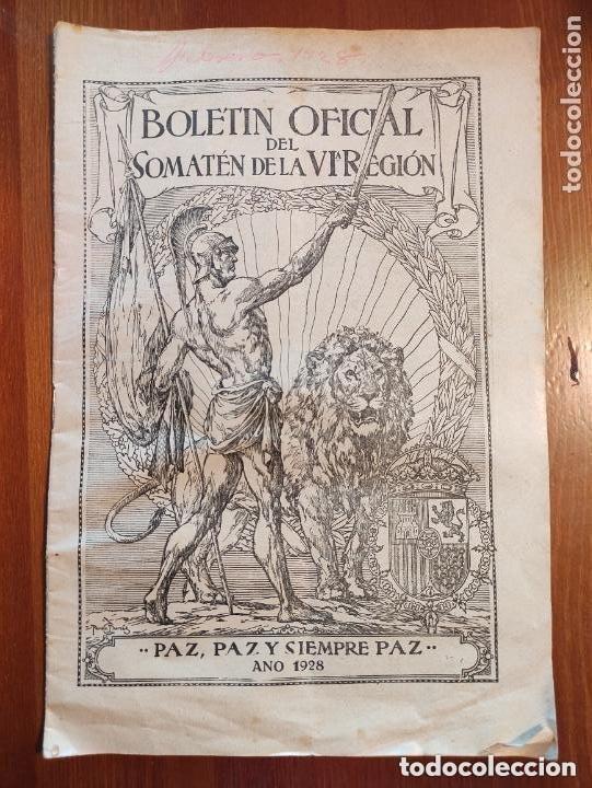 Collezionismo di Riviste e Giornali: Boletin oficial de somaten de la sexta region - 1928 Febrero- 19p - 29x20