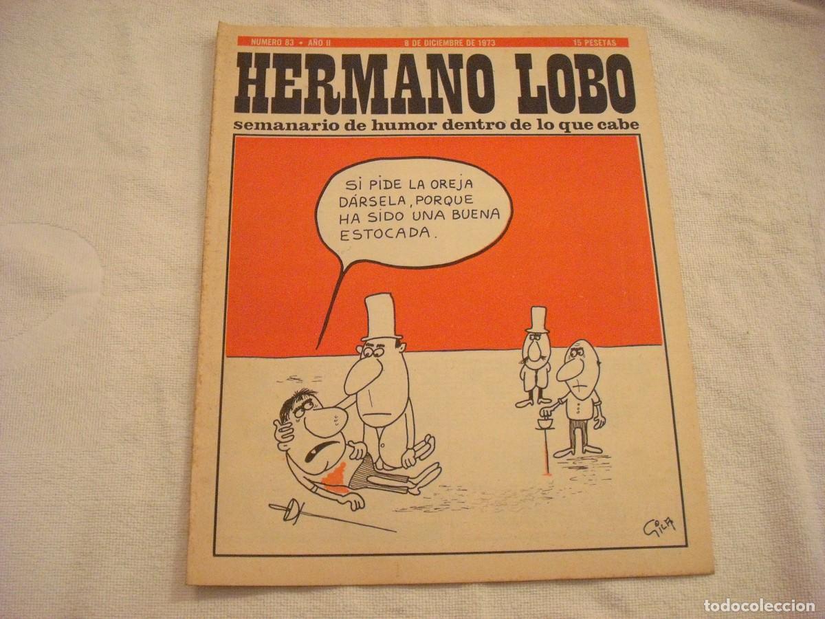 Collection Magazines and Newspapers: HERMANO LOBO, SEMANARIO DE HUMOR N. 83 , DICIEMBRE 1973