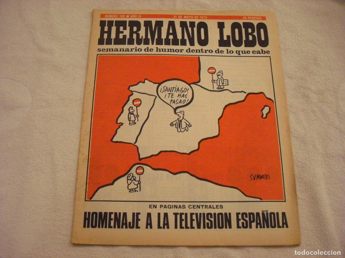 Collectionnisme de Revues et Journaux: HERMANO LOBO, SEMANARIO DE HUMOR N. 160 , MAYO 1975