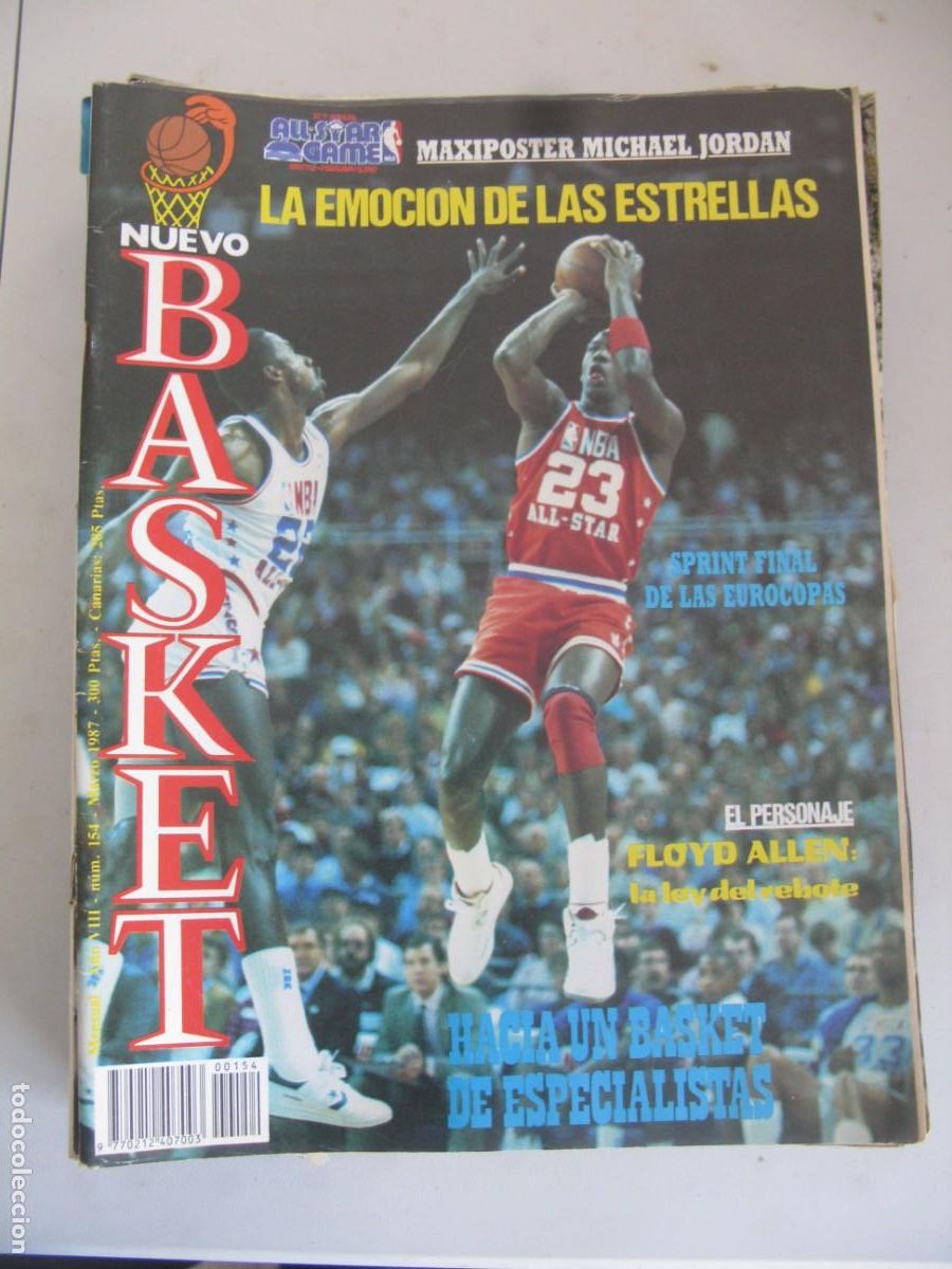 Coleccionismo de Revistas y Peri&oacute;dicos: REVISTA NUEVO BASKET - N&ordm; 154 - 1987 - michael jordan
