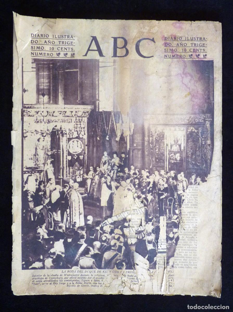 Coleccionismo de Revistas y Peri&oacute;dicos: DIARIO ABC. 3 DICIEMBRE 1933. II REP&Uacute;BLICA. VAPOR TURQUESA Y SU CARGAMENTO. GUERRA DEL CHACO. FUTBOL