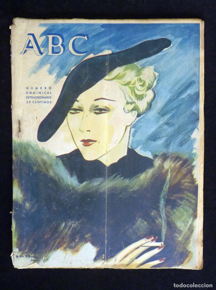 Coleccionismo de Revistas y Peri&oacute;dicos: DIARIO ABC. 28 DICIEMBRE 1935 N&ordm; DOMINICAL. II REP&Uacute;BLICA. EL RUIDO DEL TREN. CUADROS ITALIANOS. LITE