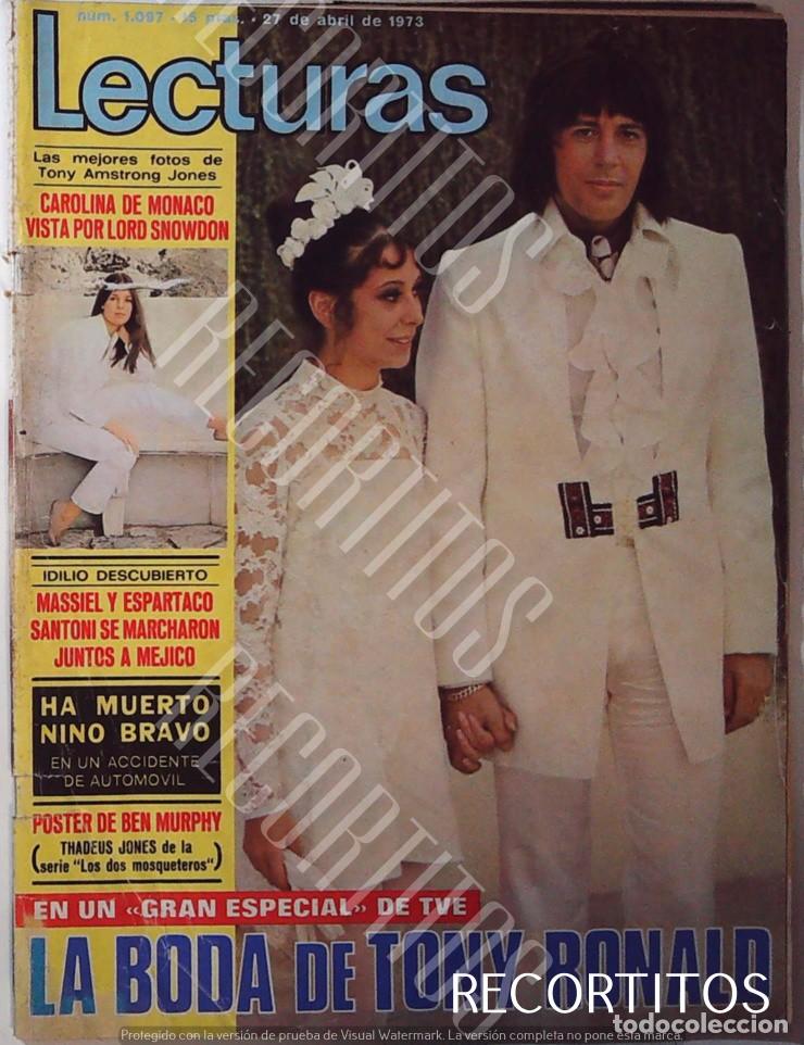 Coleccionismo de revistas y peri&oacute;dicos: RECORTE PORTADA LA BODA DE TONY RONALD CAROLINA DE MONACO