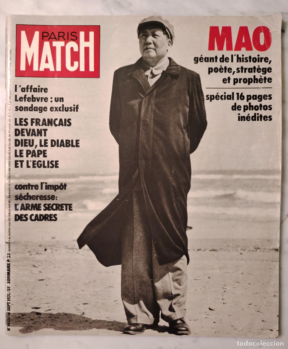 Coleccionismo de Revistas y Peri&oacute;dicos: Paris-Match (n&ordm; 1425/18-Sept.-1976) Especial Mao.