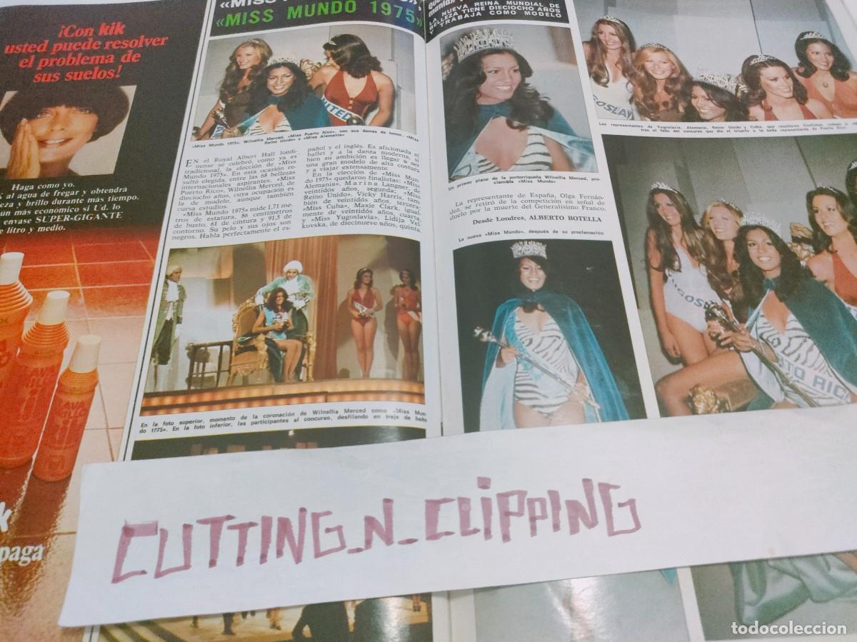 Coleccionismo de revistas y peri&oacute;dicos: Clipping DM750612 MISS MUNDO WILNELLA MERCED