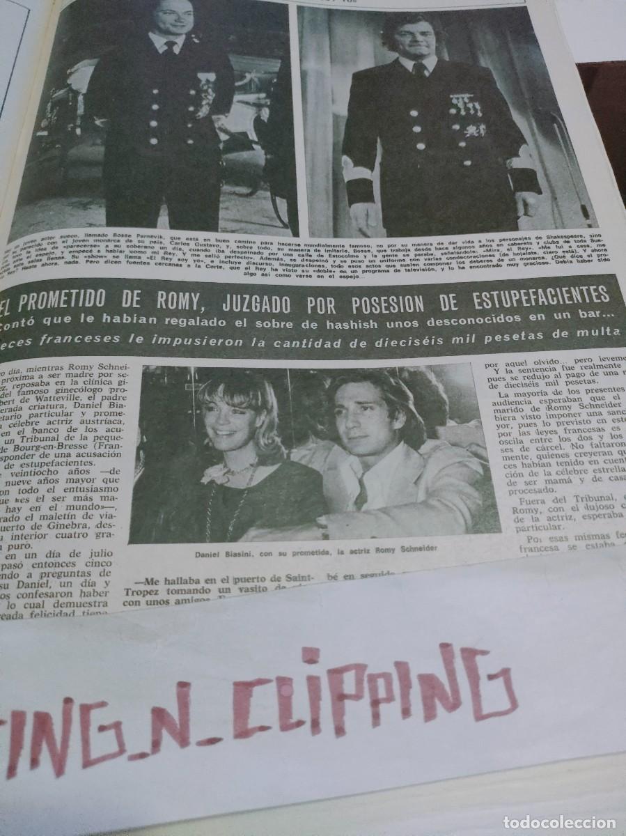 Coleccionismo de Revistas y Peri&oacute;dicos: Clipping DM750612 DANIEL BIASSINI, ROMY SCHNEIDER