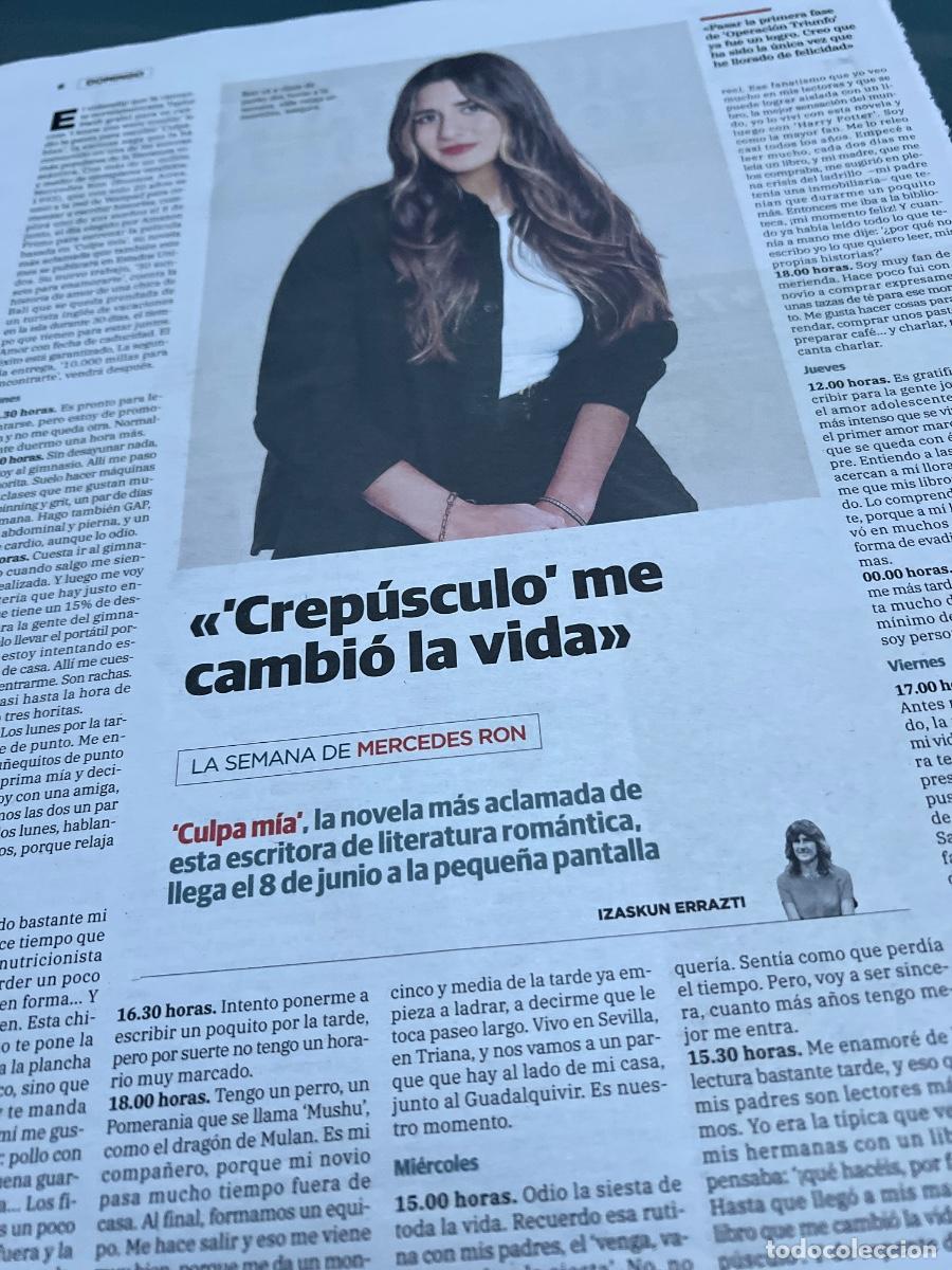 Coleccionismo de revistas y peri&oacute;dicos: MERCEDES RON. Literatura rom&aacute;ntica. CULPA M&Iacute;A.