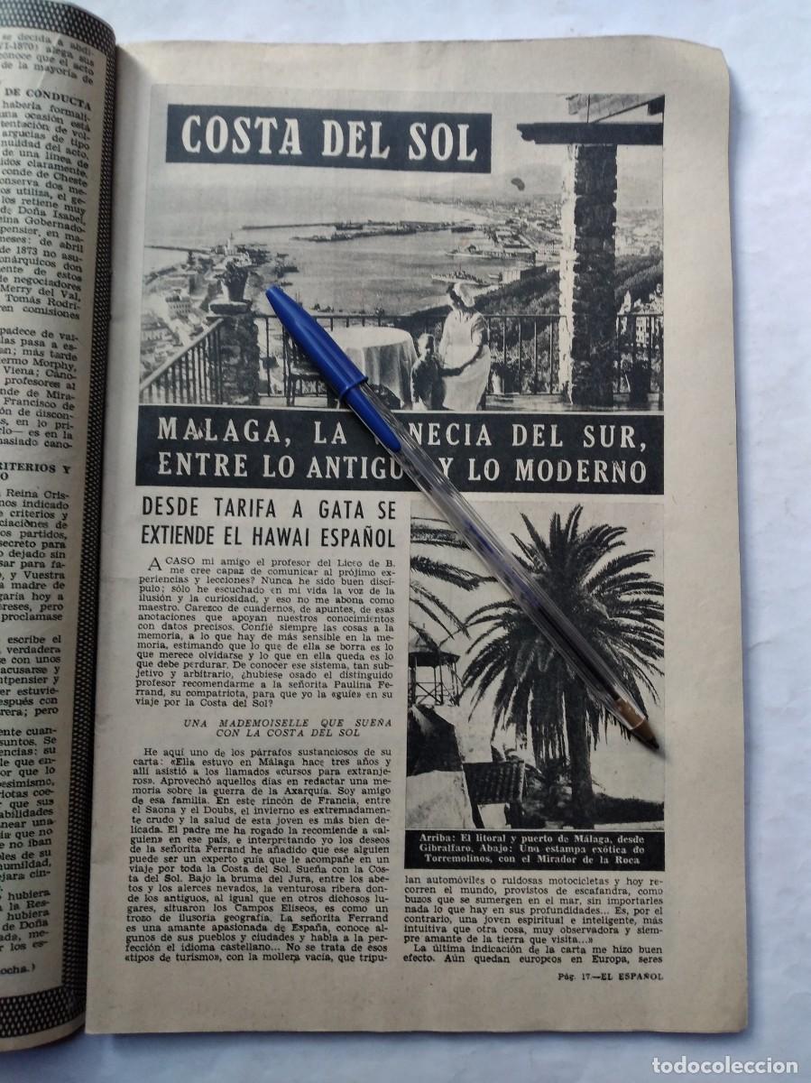 Colecionismo de Revistas e Jornais: M&Aacute;LAGA LA VENECIA DEL SUR COSTA DEL SUR ENTRE LO ANTIGUO Y LO MODERNO 1953 RECORTE REVISTA