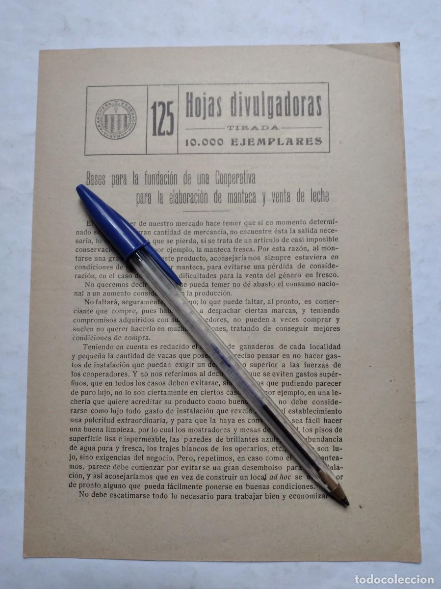Sammeln von Zeitschriften und Zeitungen: BASES PARA LA FUNDACI&Oacute;N DE UNA COOPERATIVA PARA LA ELABORACI&Oacute;N DE MANTECA Y VENTA DE LECHE