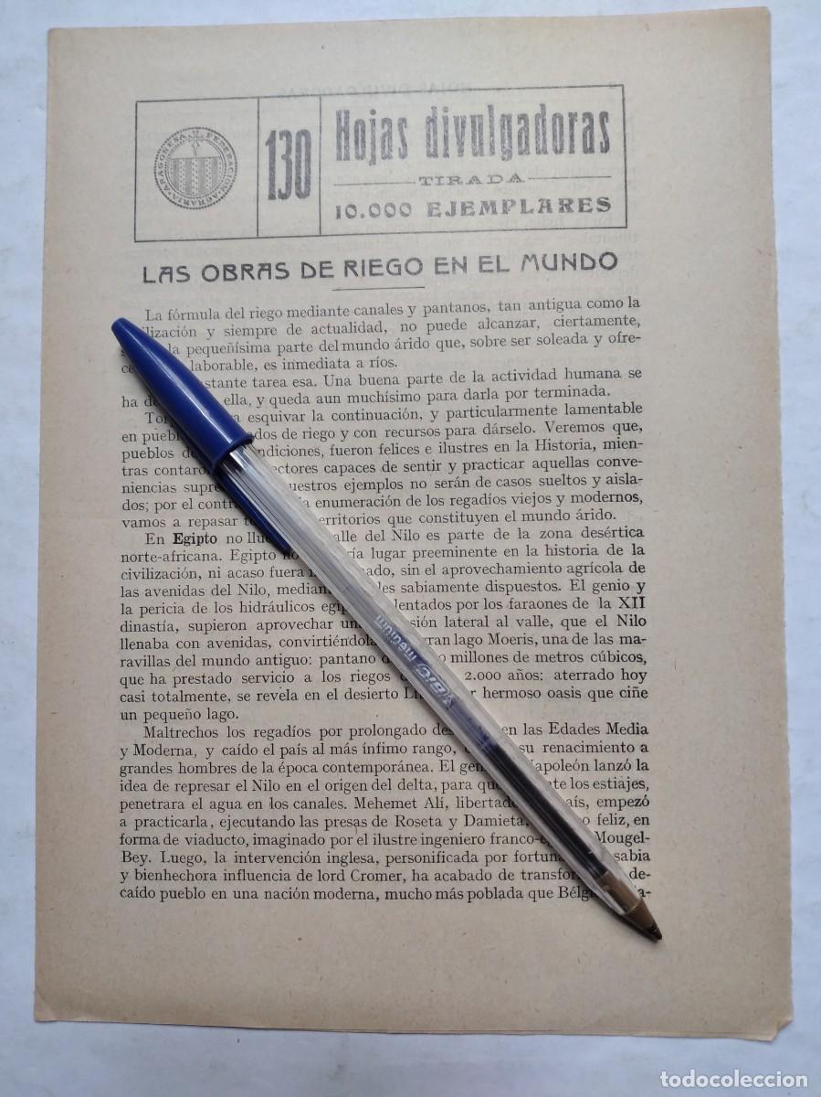 Sammeln von Zeitschriften und Zeitungen: LAS OBRAS DE RIEGO EN EL MUNDO SEVERINO BELLO 1 PRIMER CONGRESO RIEGOS