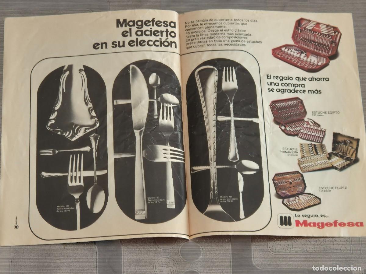 Collectionnisme de Revues et Journaux: RECORTE PUBLICIDAD ANUNCIO CUBERTERIA MAGEFESA, A&Ntilde;OS 70