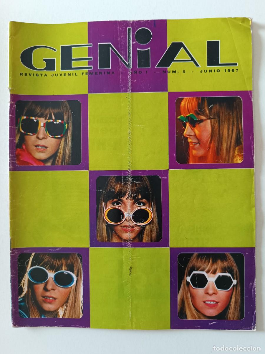 Sammeln von Zeitschriften und Zeitungen: Revista GENIAL n&ordm; 5 Adamo Giorgio Gaber Festival Internacional Mallorca Expo 67 Montreal Rita Pavone