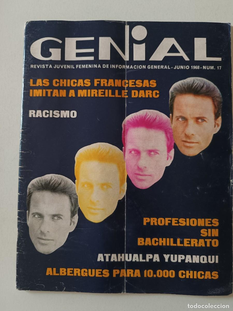 Sammeln von Zeitschriften und Zeitungen: Revista GENIAL n&ordm; 17 Manolo Gil Atahualpa Yupanqui Mireille Darc Moda Yey&eacute; femenina vintage