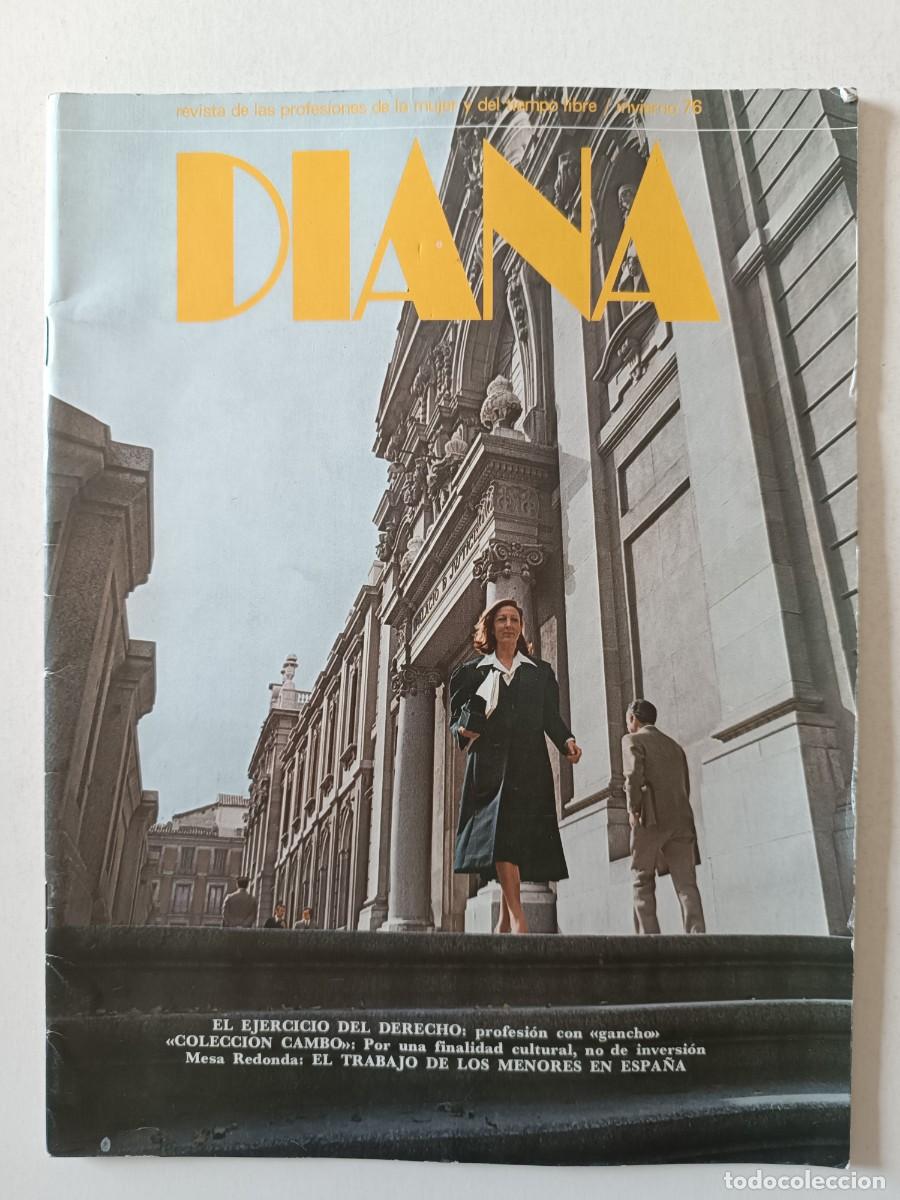 Sammeln von Zeitschriften und Zeitungen: Revista Diana Navidad 1976 Colecci&oacute;n Camb&oacute; Moda vintage Caoncepci&oacute;n del Carmen BAnco de Bilbao