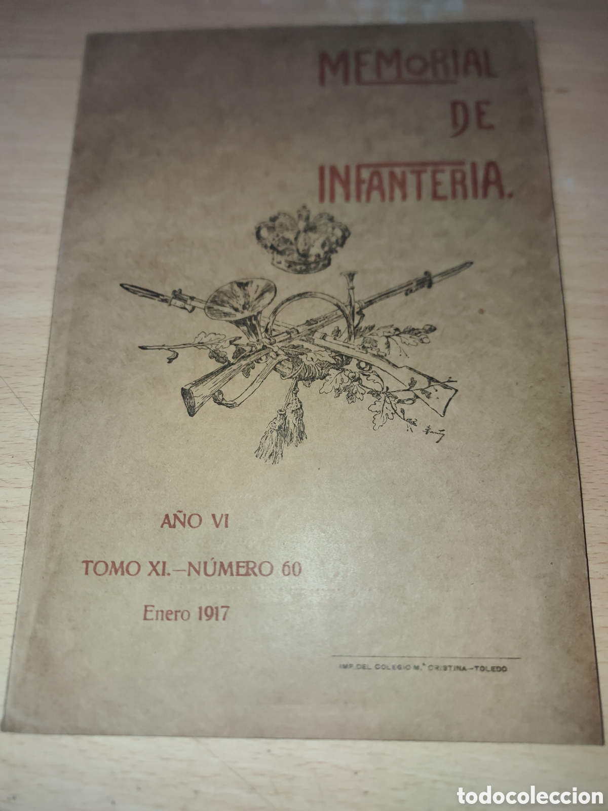 Coleccionismo de Revistas y Peri&oacute;dicos: Revista MEMORIAL DE INFANTERIA. A&Ntilde;O VI TOMO XI.-N&Uacute;MERO 60 Enero 1917