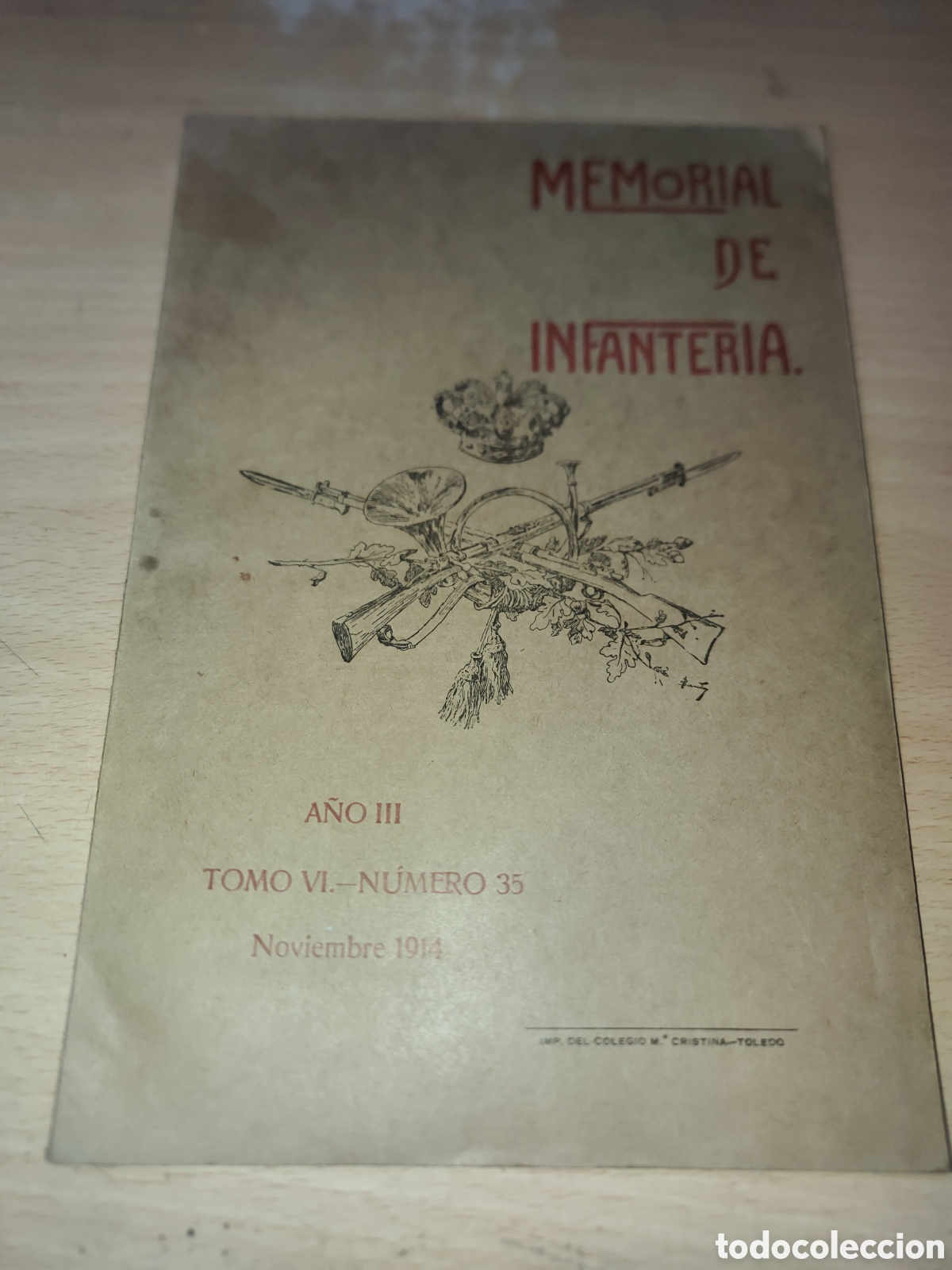 Coleccionismo de Revistas y Peri&oacute;dicos: Revista MEMORIAL DE INFANTERIA. A&Ntilde;O III TOMO VI. N&Uacute;MERO 35 Noviembre 1914