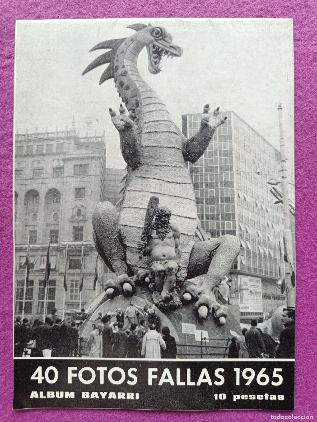 Coleccionismo de Revistas y Peri&oacute;dicos: REVISTA ALBUM FALLAS 1965 VALENCIA 40 FOTOS ALBUM BAYARRI