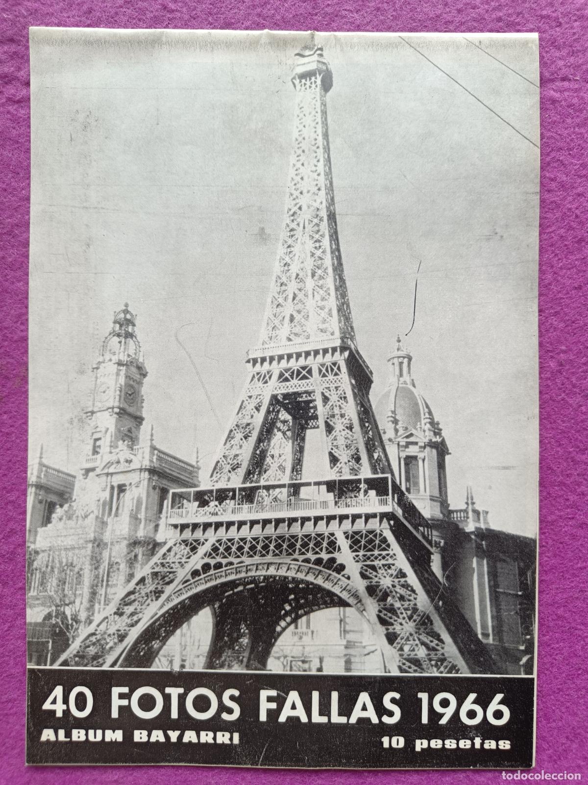 Coleccionismo de Revistas y Peri&oacute;dicos: REVISTA ALBUM FALLAS 1966 VALENCIA 40 FOTOS ALBUM BAYARRI