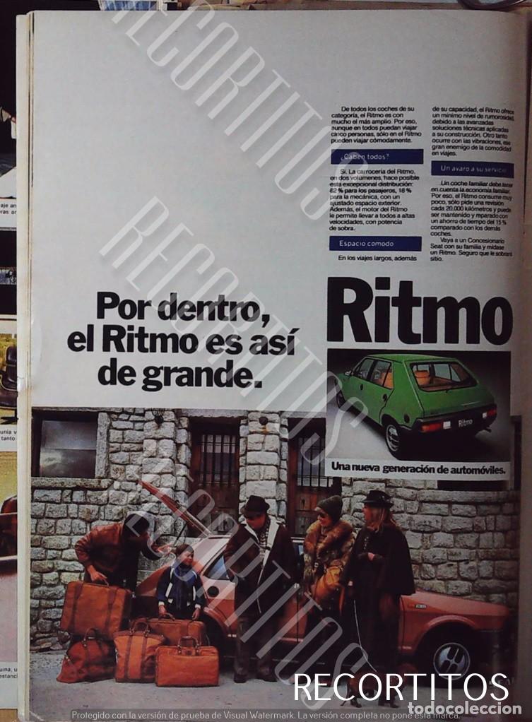 Coleccionismo de revistas y peri&oacute;dicos: SEAT RITMO ANUNCIO PUBLICIDAD