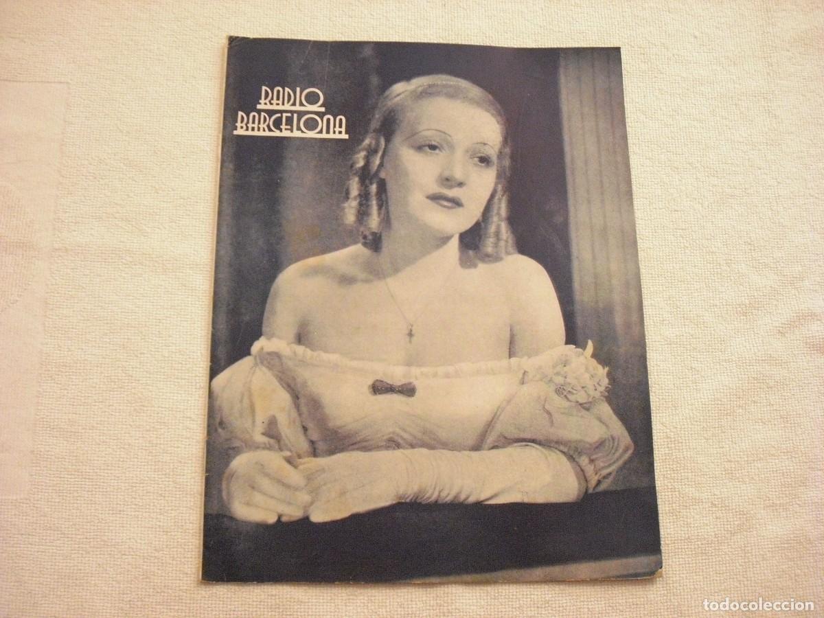 Collection Magazines and Newspapers: RADIO BARCELONA N. 588 , NOVIEMBRE 1935 , EN PORTADA MARTHA EGGERTH, EN CATALAN