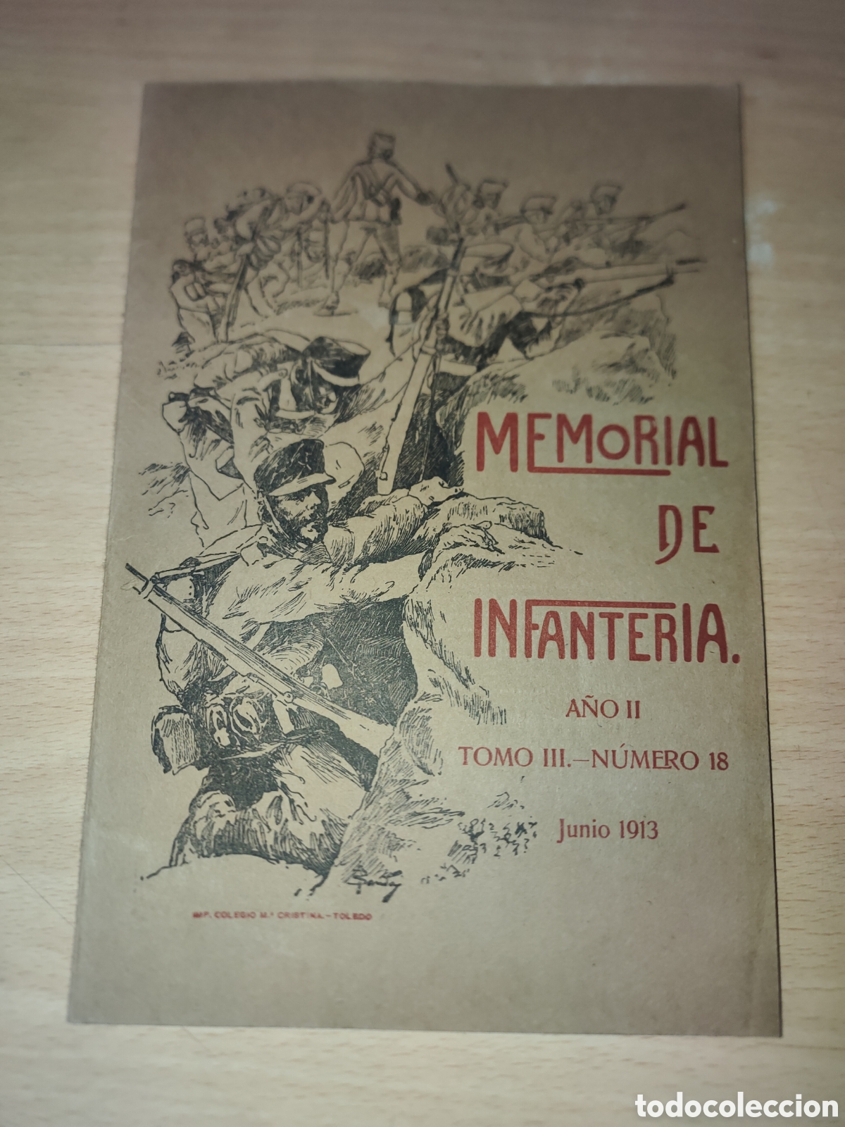 Coleccionismo de Revistas y Peri&oacute;dicos: Revista MEMORIAL DE INFANTERIA. A&Ntilde;O II TOMO III.-N&Uacute;MERO 18 Junio 1913