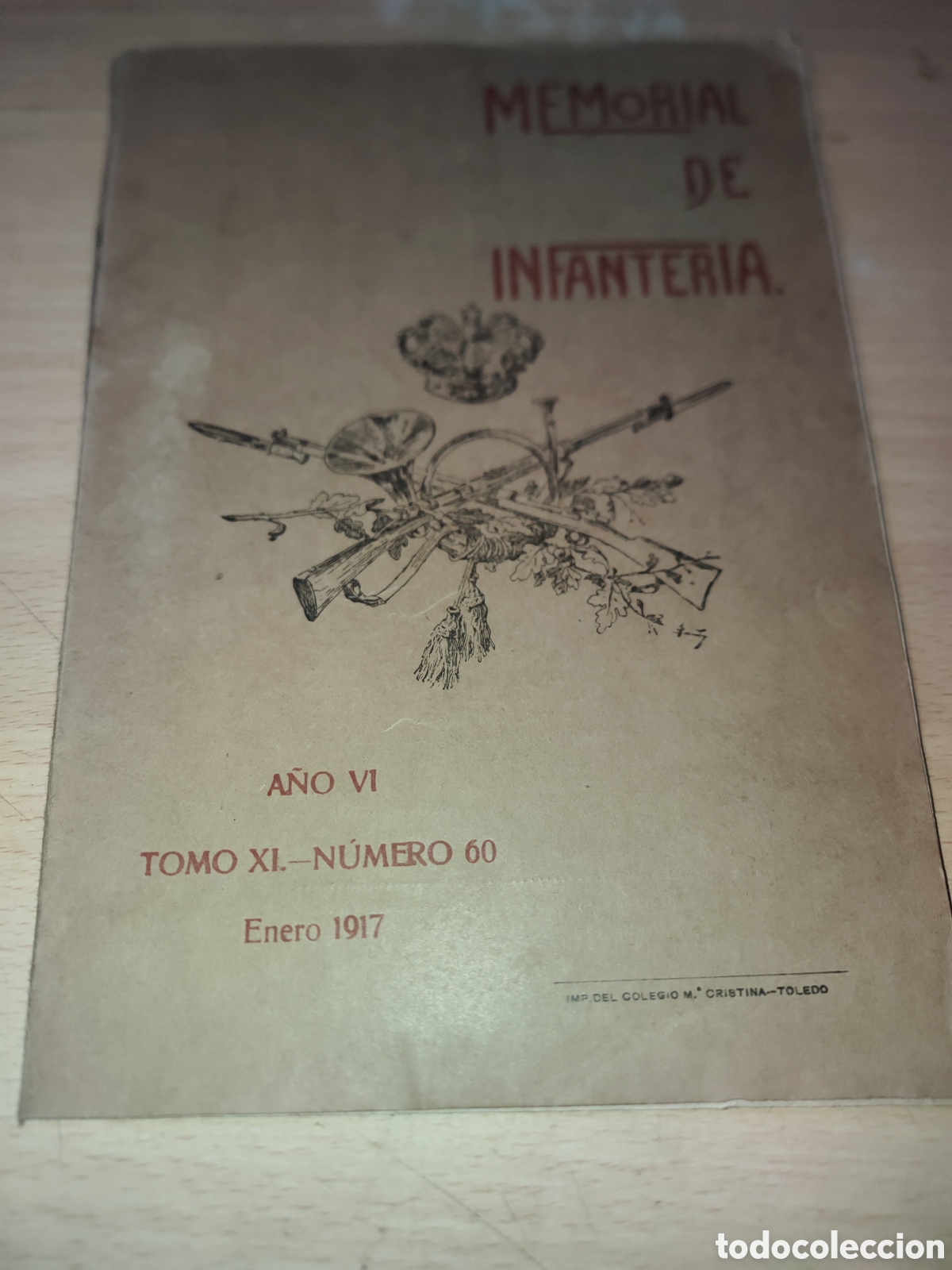 Coleccionismo de Revistas y Peri&oacute;dicos: Revista MEMORIAL DE INFANTERIA. A&Ntilde;O VI TOMO XI.-N&Uacute;MERO 60 Enero 1917