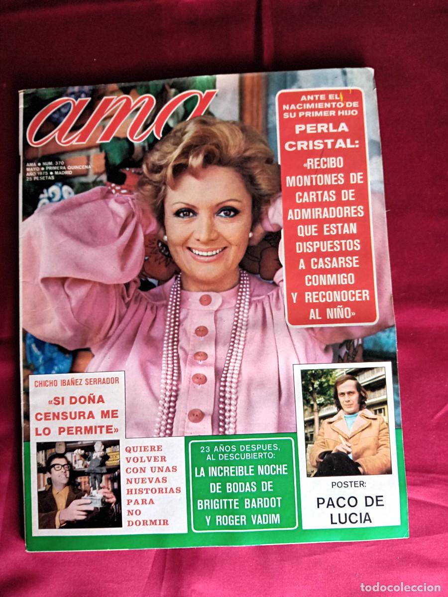Coleccionismo de revistas y peri&oacute;dicos: AMA p&oacute;ster Paco de Luc&iacute;a a&ntilde;o mil novecientos setenta y cinco numero 370