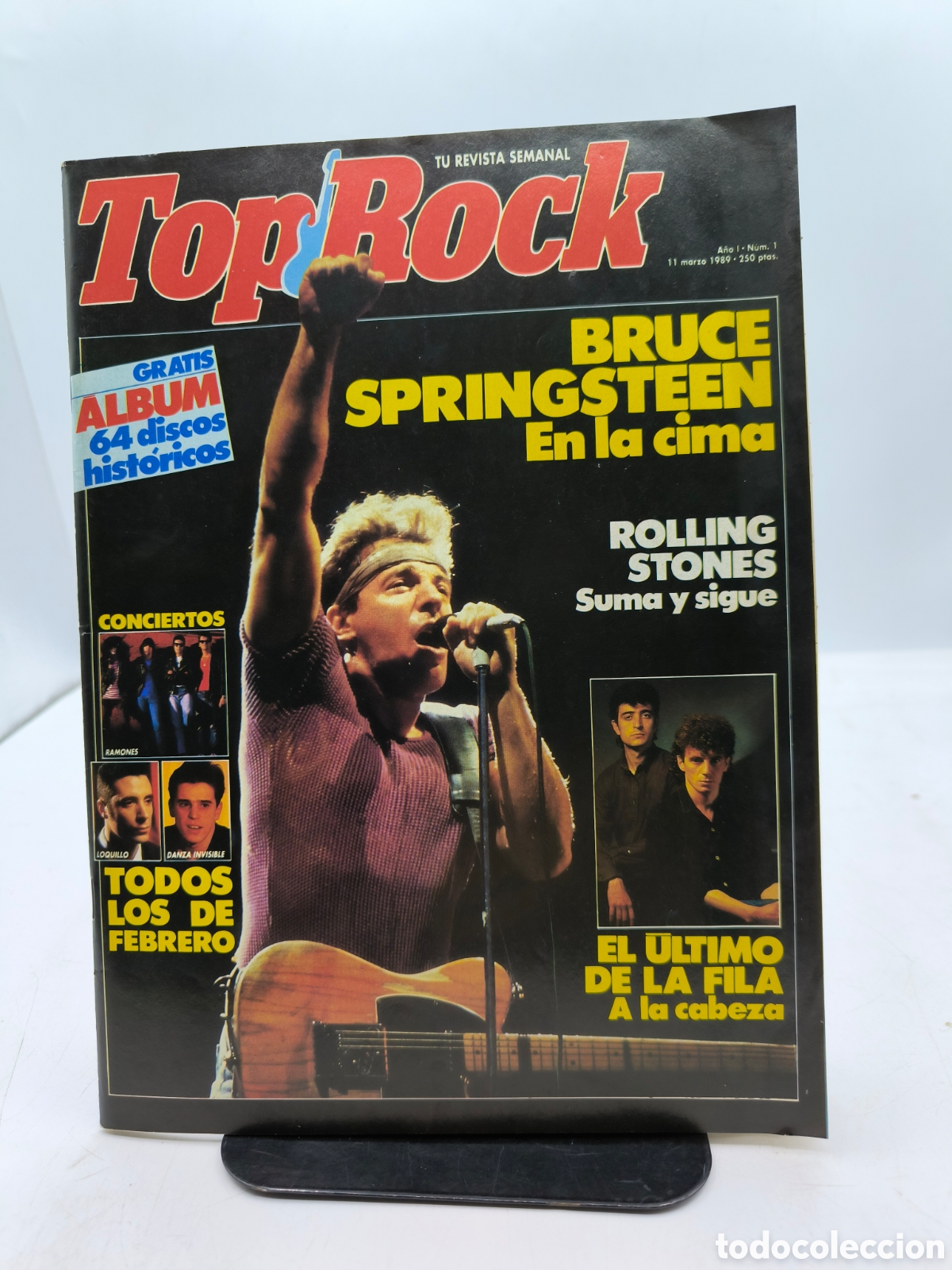 Coleccionismo de Revistas y Peri&oacute;dicos: Revista Top Rock N&ordm; 1 Bruce Springsteen, Rolling Stones . Incluye Poster. 1989.Nueva.