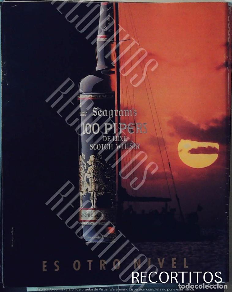 Coleccionismo de Revistas y Peri&oacute;dicos: 100 pipers whisky anuncio publicidad