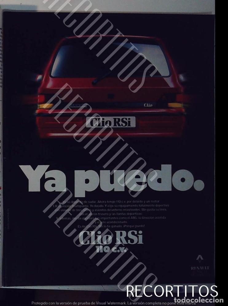 Coleccionismo de Revistas y Peri&oacute;dicos: renault clio rsi anuncio publicidad
