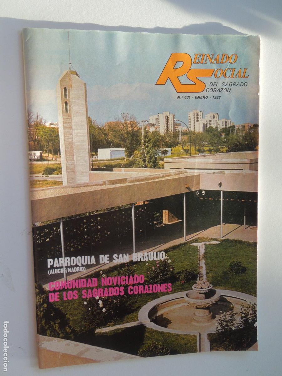 Coleccionismo de Revistas y Peri&oacute;dicos: REINADO SOCIAL DEL SAGRADO CORAZON REVISTA N&ordm; 631-ENERO- 1983 -PARROQUIA SAN BRAULIO