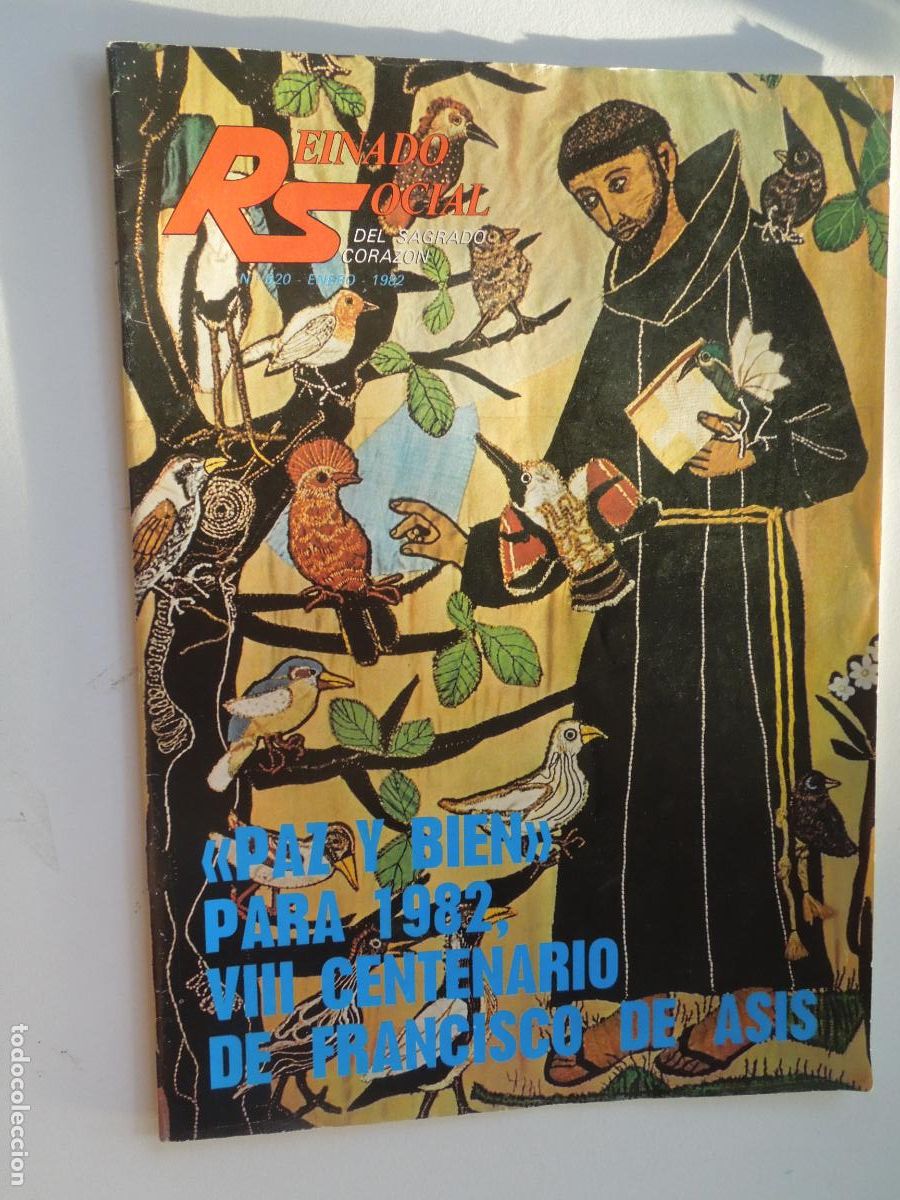 Coleccionismo de Revistas y Peri&oacute;dicos: REINADO SOCIAL DEL SAGRADO CORAZON REVISTA N&ordm; 620-ENERO 1982 -FRANCISCO DE ASIS