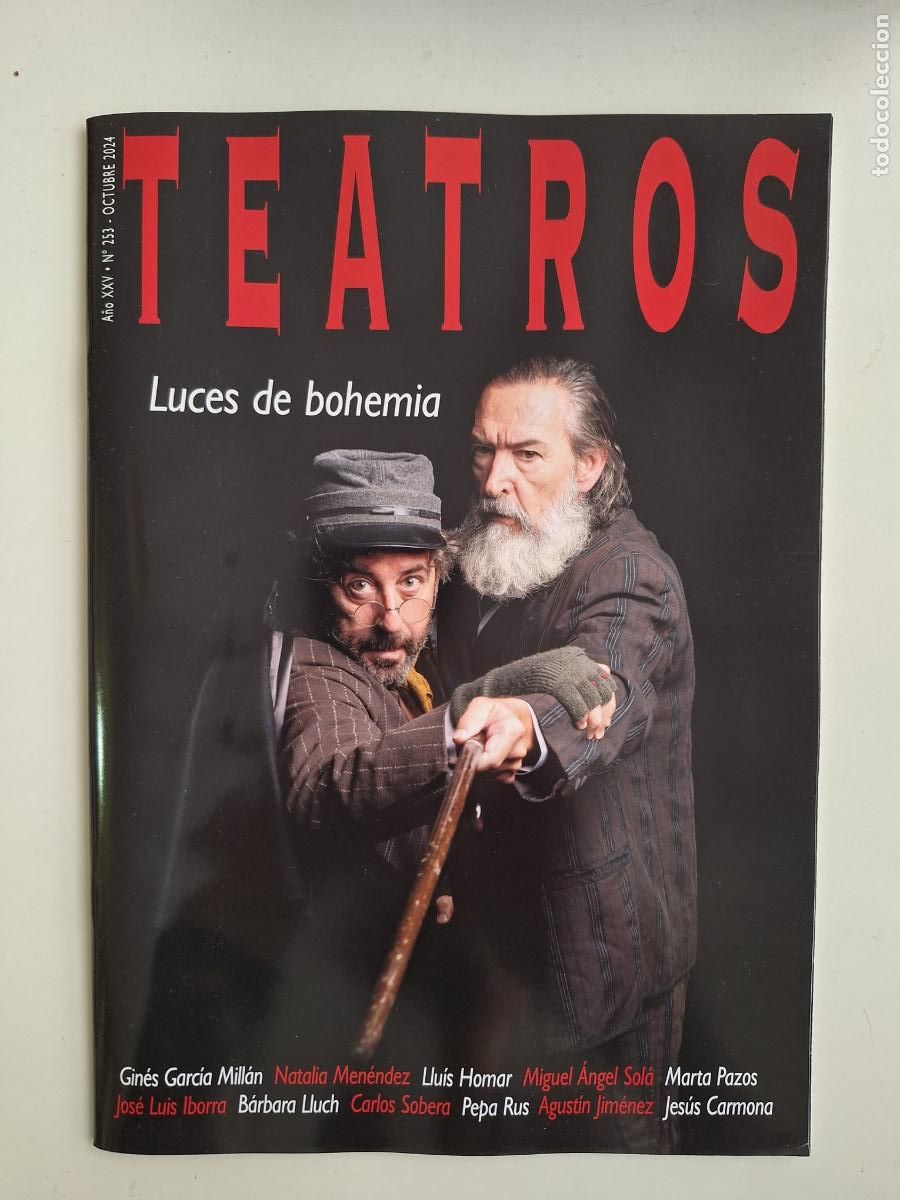 Collectionnisme de Revues et Journaux: Revista Teatros Madrid N&ordm; 253 Octubre 2024 Luces de bohemia