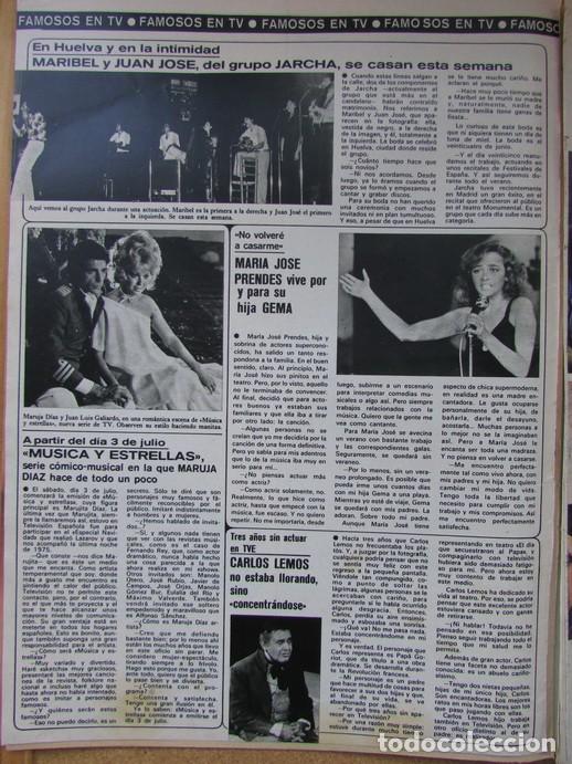 Collezionismo di Riviste e Giornali: RECORTE REVISTA SEMANA 1898 1976 GRUPO JARCHA, MAR&Iacute;A JOS&Eacute; PRENDES, CARLOS LEMOS. JACKIE ONASSIS