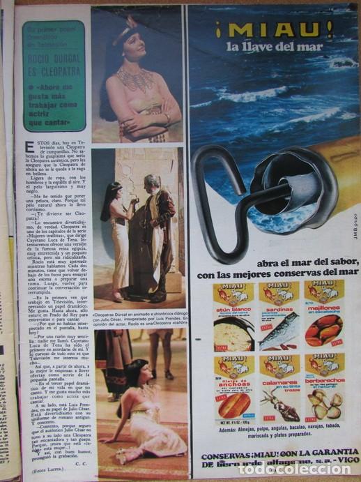 Coleccionismo de Revistas y Peri&oacute;dicos: RECORTE REVISTA SEMANA 1898 1976 ROC&Iacute;O D&Uacute;RCAL