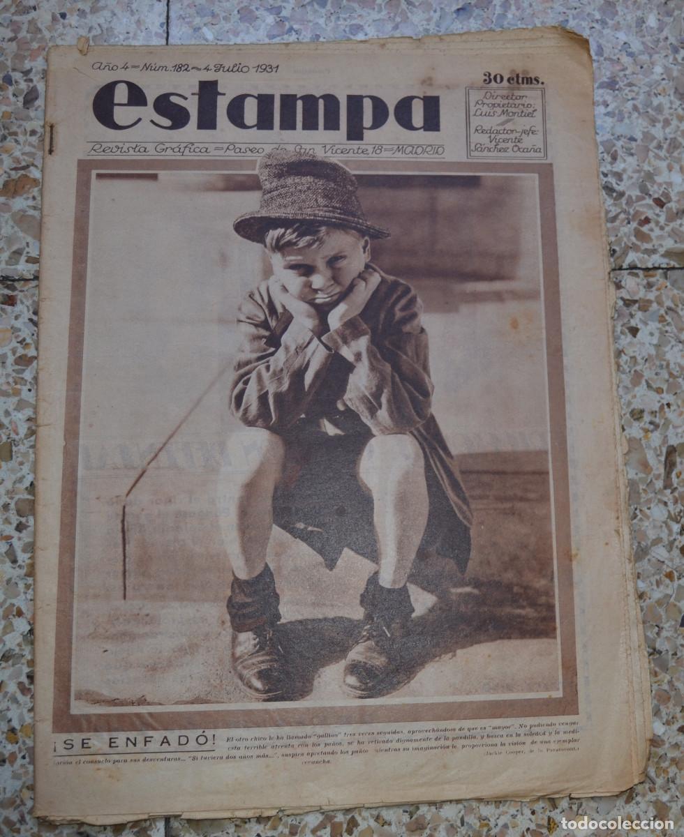 Coleccionismo de revistas y peri&oacute;dicos: ESTAMPA Revista Gr&aacute;fica, Madrid, n&ordm; 182(4 -7-1931)