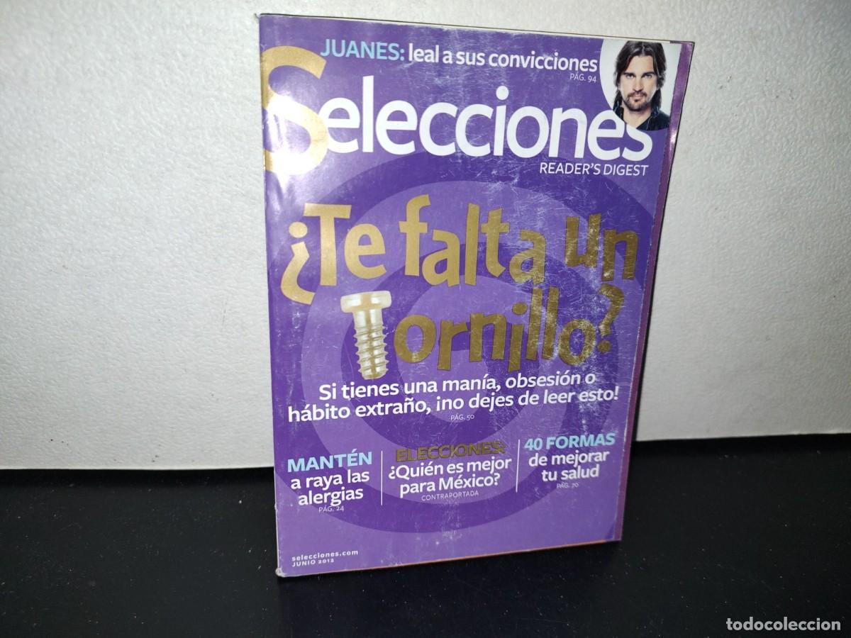 Collezionismo di Riviste e Giornali: 111- READER'S DIGEST SELECCIONES. JUANES / 40 FORMAS DE MEJORAR TU SALUD - JUNIO 2012