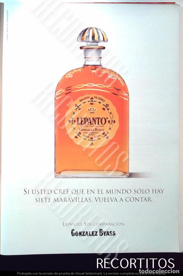 Coleccionismo de Revistas y Peri&oacute;dicos: LEPANTO BRANDY GONZALEZ BYASS PUBLICIDAD