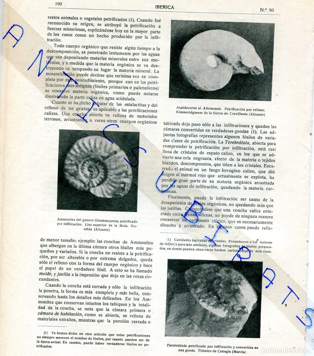 Collection Magazines and Newspapers: 90 IBERICA 1915 GASES MINA CARBON CALDONES METANO ELIZALDE BIADA TERREMOTOS DE ALMERIA CREVILLENTE
