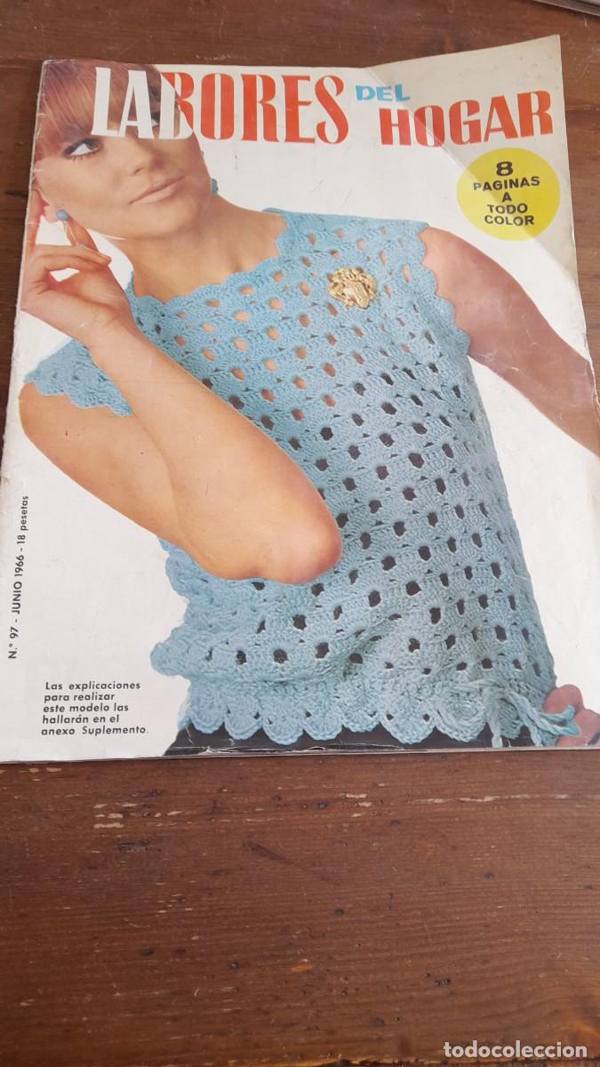 Coleccionismo de Revistas y Peri&oacute;dicos: Revista con patr&oacute;n costura coser Labores del hogar N&deg; 97 gardigan dibujos animados blanca nieves