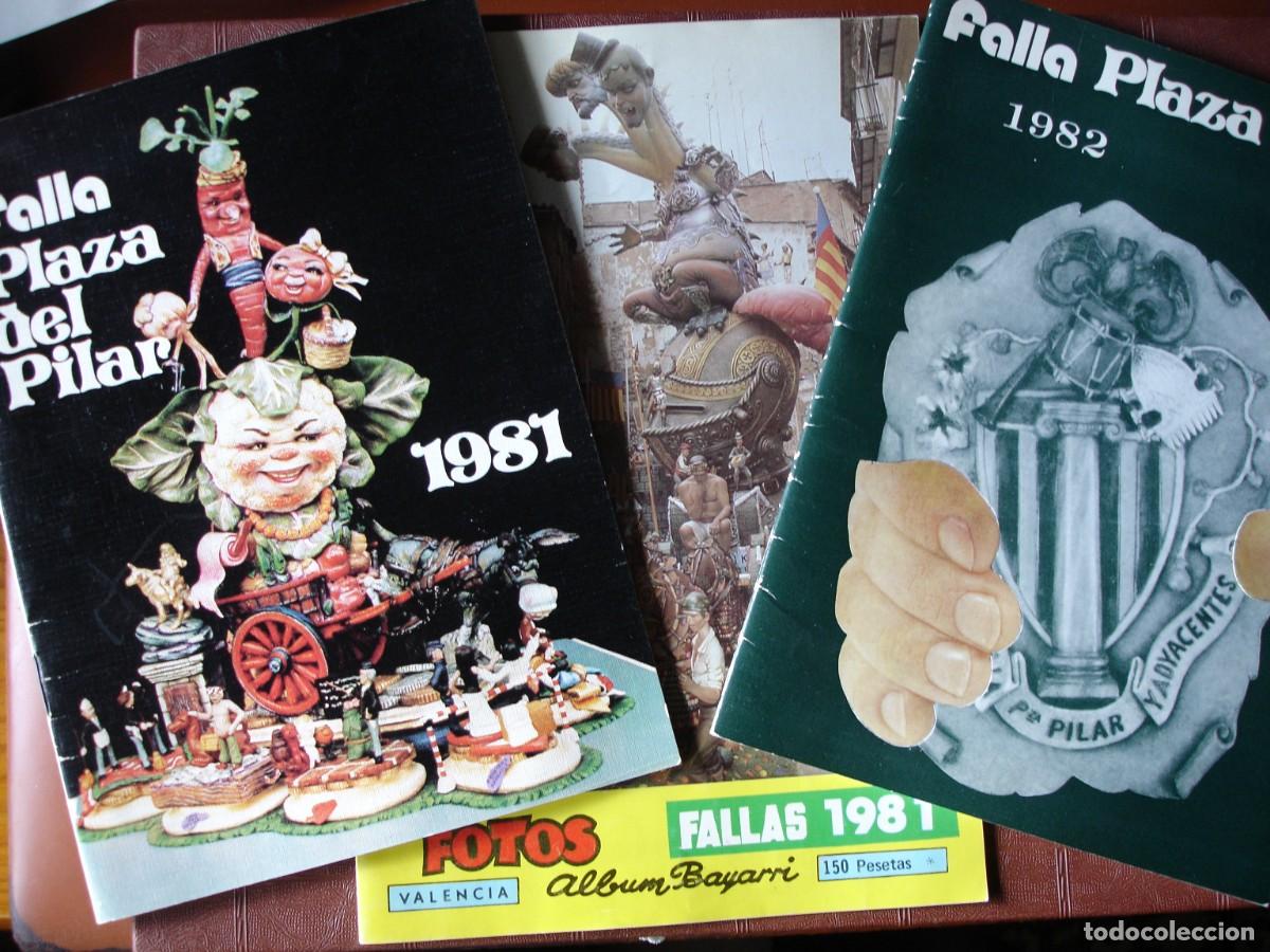 Collection Magazines and Newspapers: 3 CATALOGOS FALLA DEL PILAR 1981.1982 Y ALBUM BAYARRI FALLAS 1981