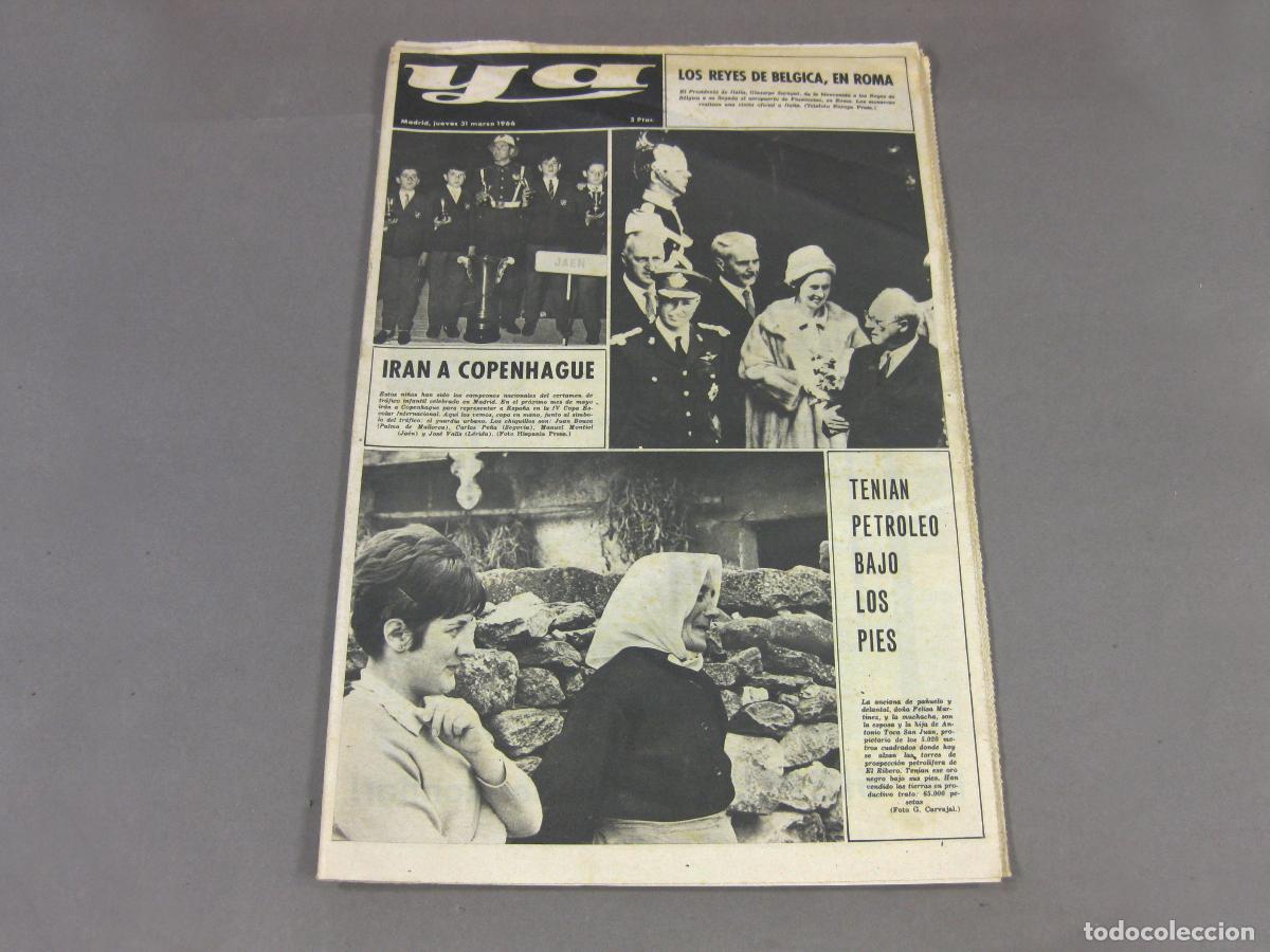 Coleccionismo de revistas y peri&oacute;dicos: PERI&Oacute;DICO EL YA DE 31 DE MARZO DE 1966