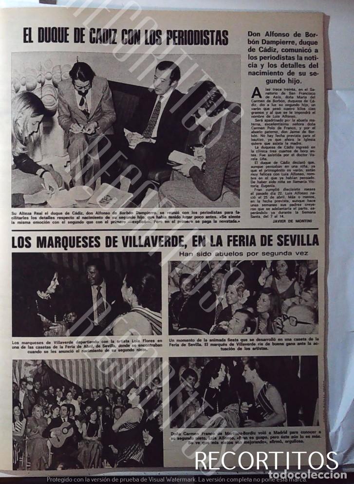 Coleccionismo de Revistas y Peri&oacute;dicos: don alfonso de borbon duque de cadiz LOLA FLORES CARMEN FRANCO LA FERIA DE SEVILLA