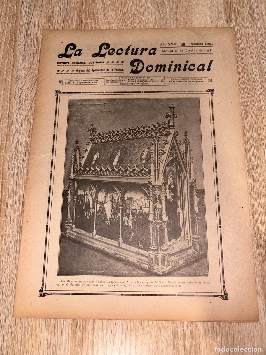 Collection Magazines and Newspapers: LECTURA DOMINICAL. A&Ntilde;O XXV. N&ordm; 1294. OCTUBRE 1918. PORTADA: EL MARTIRIO DE SANTA URSULA EN COLONIA.