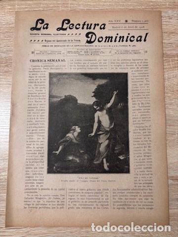 Collection Magazines and Newspapers: LECTURA DOMINICAL. A&Ntilde;O XXV. N&ordm; 1266. ABRIL 1918. PORTADA: CUADRO NOLI ME TANGE DE COREGGIO. LEER